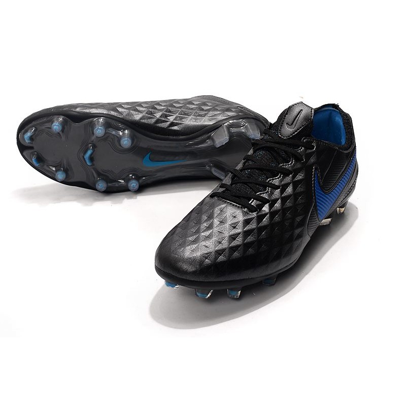 Nike Tiempo Legend 8 Elite FG Botas de Fútbol Negro Azul