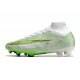 Nike Air Zoom Mercurial Superfly IX Elite FG Blanco Verde