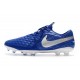 Nike Tiempo Legend 8 Elite FG Botas de Fútbol Azul Plata