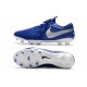 Nike Tiempo Legend 8 Elite FG Botas de Fútbol Azul Plata