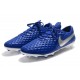 Nike Tiempo Legend 8 Elite FG Botas de Fútbol Azul Plata