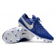 Nike Tiempo Legend 8 Elite FG Botas de Fútbol Azul Plata