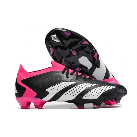 Bota adidas Predator Accuracy.1 Low FG Negro Blanco Equipo Rosa