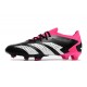 Bota adidas Predator Accuracy.1 Low FG Negro Blanco Equipo Rosa