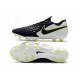 Nike Tiempo Legend 8 Elite FG Botas de Fútbol Negro Blanco Voltio