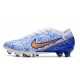 Nike Zoom Mercurial Vapor 15 Elite AG-pro Blanco Azul Oro