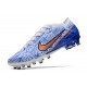 Nike Zoom Mercurial Vapor 15 Elite AG-pro Blanco Azul Oro