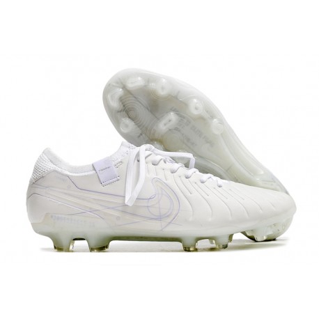 Botas de fútbol Nike Tiempo Legend 10 Elite FG Blanco