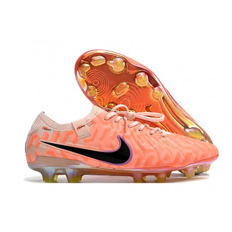 Botas de fútbol Nike Tiempo Legend 10 Elite FG Guava Hielo Negro Total Naranja