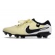 Botas de fútbol Nike Tiempo Legend 10 Elite FG Beige Negro