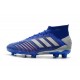 Zapatillas de Fútbol adidas Predator 19.1 FG Azul Plata