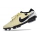 Botas de fútbol Nike Tiempo Legend 10 Elite FG Beige Negro