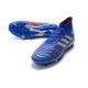 Zapatillas de Fútbol adidas Predator 19.1 FG Azul Plata