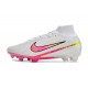 Nike Air Zoom Mercurial Superfly IX Elite FG Blanco Rosa