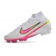 Nike Air Zoom Mercurial Superfly IX Elite FG Blanco Rosa