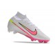 Nike Air Zoom Mercurial Superfly IX Elite FG Blanco Rosa