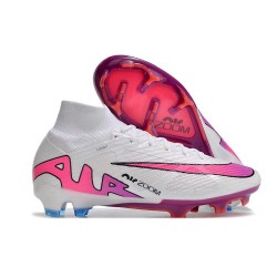 Nike Air Zoom Mercurial Superfly IX Elite FG Blanco Rosa Azul