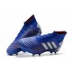 Zapatillas de Fútbol adidas Predator 19.1 FG Azul Plata