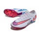 Nike Zoom Mercurial Vapor XV Elite FG Blanco Rosa Azul