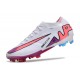 Nike Zoom Mercurial Vapor XV Elite FG Blanco Rosa Azul