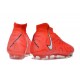 Zapatos Nike Phantom Luna Elite FG Carmesí Vivo Blanco
