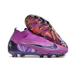 Nike Gripknit Phantom GX Elite DF FG Violeta Negro