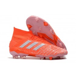 Zapatillas de Fútbol adidas Predator 19.1 FG Naranja Blanco