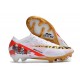 Bota Nike Zoom Mercurial Vapor 15 Elite FG Blanco Rojo Oro