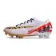 Bota Nike Zoom Mercurial Vapor 15 Elite FG Blanco Rojo Oro