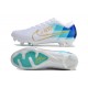 Bota Nike Zoom Mercurial Vapor 15 Elite FG Blanco Azul Oro