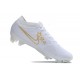 Bota Nike Zoom Mercurial Vapor 15 Elite FG Blanco Azul Oro