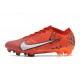 Bota Nike Zoom Mercurial Vapor 15 Elite FG MDS Carmesí Claro Marfil Claro Mandarina Viva