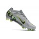 Bota Nike Zoom Mercurial Vapor 15 Elite FG Gris Negro Verde