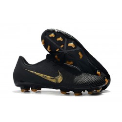 Zapatillas de Fútbol Nike Phantom VNM Elite FG Negro Oro Metalizado