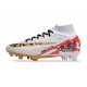 Nike Air Zoom Mercurial Superfly IX Elite FG MR Blanco Rojo Oro