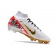 Nike Air Zoom Mercurial Superfly IX Elite FG MR Blanco Rojo Oro