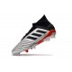 Zapatillas de Fútbol adidas Predator 19.1 FG Plata Negro