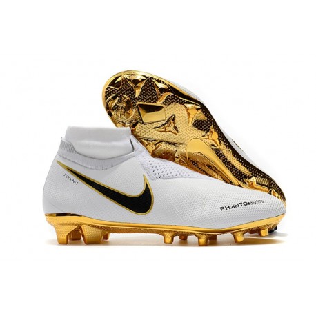 Botas de Fútbol Nike Phantom Vision Elite DF FG Blanco Oro