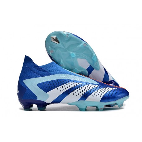 Zapatos adidas Predator Accuracy+ FG Royal Vivo Blanco Azul Felicidad