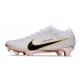 Bota Nike Zoom Mercurial Vapor 15 Elite FG Blanco Oro Negro