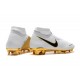 Botas de Fútbol Nike Phantom Vision Elite DF FG Blanco Oro