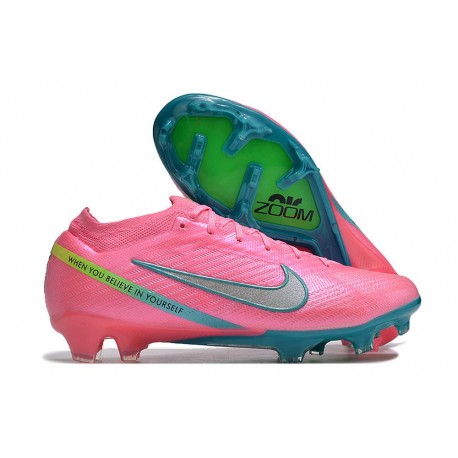 Bota Nike Zoom Mercurial Vapor 15 Elite FG Rosa Azul