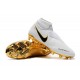 Botas de Fútbol Nike Phantom Vision Elite DF FG Blanco Oro