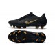 Zapatillas de Fútbol Nike Phantom VNM Elite FG Negro Oro Metalizado