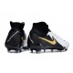 Botas Nike Phantom Luna II Elite FG Blanco Negro Mtlc Dorado Moneda