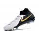 Botas Nike Phantom Luna II Elite FG Blanco Negro Mtlc Dorado Moneda