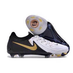 Nike Phantom Luna 2 Elite FG L Blanco Negro Mtlc Dorado Moneda