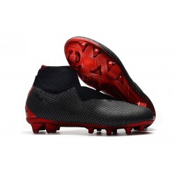 Botas de Fútbol Nike Jordan x PSG Phantom Vision Elite DF FG Negro Rojo