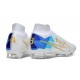 Nike Air Zoom Mercurial Superfly IX Elite FG Blanco Azul Oro