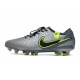 Botas de fútbol Nike Tiempo Legend 10 Elite FG Gris Negro Verde